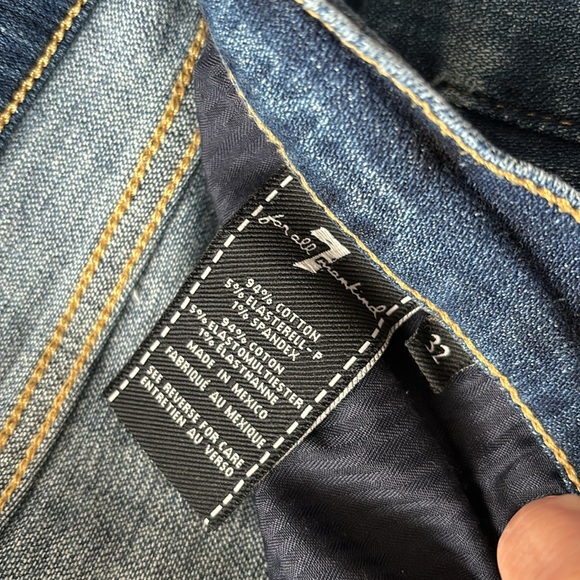 7 for all Mankind Josefina Skinny Boyfriend Size 32 - Picture 4 of 5